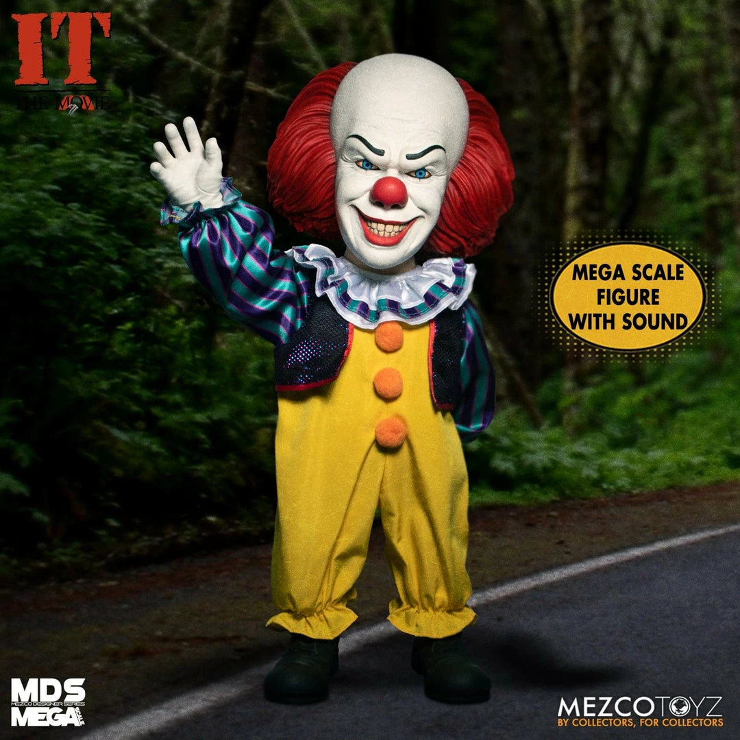 Budget π Horror IT 1990 Pennywise 15 Inch Mds Mega Figure With Sound π 1 Horror IT 1990 Pennywise 15 Inch Mds Mega Figure With Sound