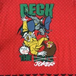 DC Christmas Jumper Official Batman Deck The Halls Christmas Jumper / Ugly Sweater