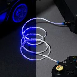 Official Back To The Future LED Micro USB Cable & Thumb Grips (PS4 And Xbox One) Gaming Accessories