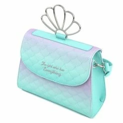 Disney Loungefly The Little Mermaid Ombre Scales Shell Handle Crossbody Bag Bags