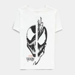Official Marvel Venom Split Face Kids Short Sleeved T-Shirts