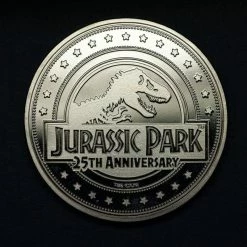 Jurassic Park Collectable Coin 25th Anniversary T-Rex Silver Edition