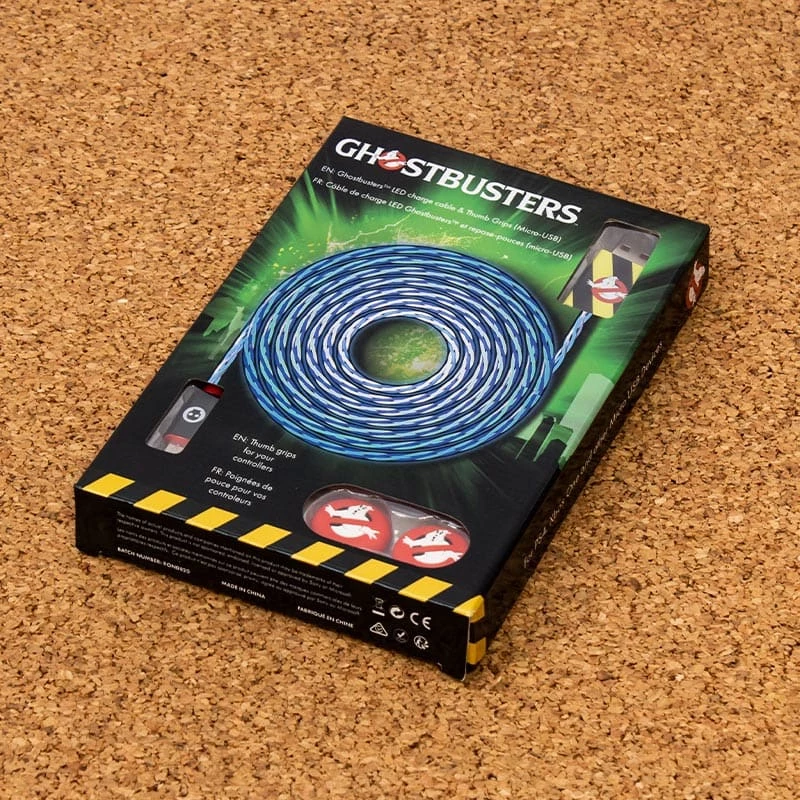 Wholesale π Gaming Accessories Official Ghostbusters LED Micro USB Cable & Thumb Grips (PS4 And Xbox One) π 6 Gaming Accessories Official Ghostbusters LED Micro USB Cable & Thumb Grips (PS4 And Xbox One)