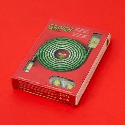 Official The Grinch LED USB C Cable & Thumb Grips (Nintendo Switch)