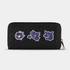 Official Pokemon Ghost Zip Around Wallet Purses & Wallets