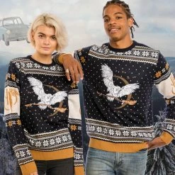 Harry Potter Christmas Jumper Official Harry Potter Hedwig Christmas Jumper / Ugly Sweater