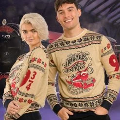 Harry Potter Christmas Jumper Official Harry Potter Hogwarts Express Christmas Jumper / Ugly Sweater