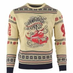 Harry Potter Christmas Jumper Official Harry Potter Hogwarts Express Christmas Jumper / Ugly Sweater