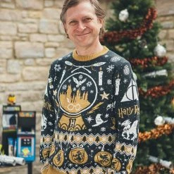 Harry Potter Christmas Jumper Official Harry Potter ‘Snow Globe Christmas’ Christmas Jumper / Ugly Sweater