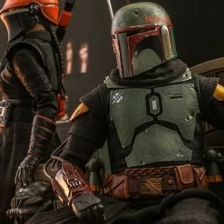 The Mandalorian Official Hot Toys Star Wars Boba Fett (Repaint Armour) And Throne 1:6 Scale Figure