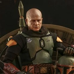 The Mandalorian Official Hot Toys Star Wars Boba Fett (Repaint Armour) And Throne 1:6 Scale Figure