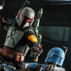 The Mandalorian Official Hot Toys Star Wars Boba Fett (Repaint Armour) And Throne 1:6 Scale Figure