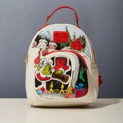 LoungeFly Dr. Seuss The Grinch Chimney Thief Mini Backpack