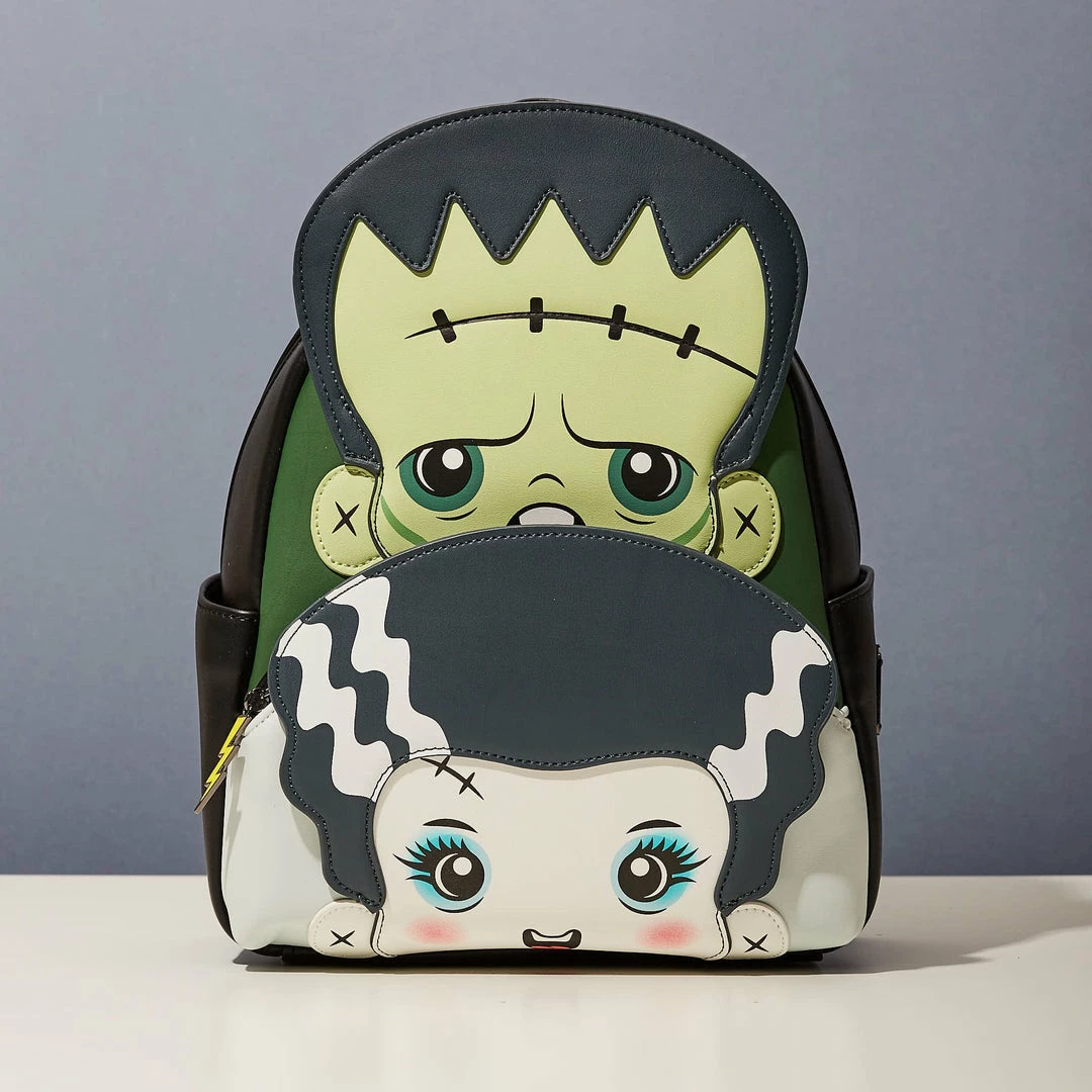 Flash Sale π Horror Bags LoungeFly Universal Monsters Frankie And Bride Cosplay Mini π Backpack π 1 Horror Bags LoungeFly Universal Monsters Frankie And Bride Cosplay Mini Backpack