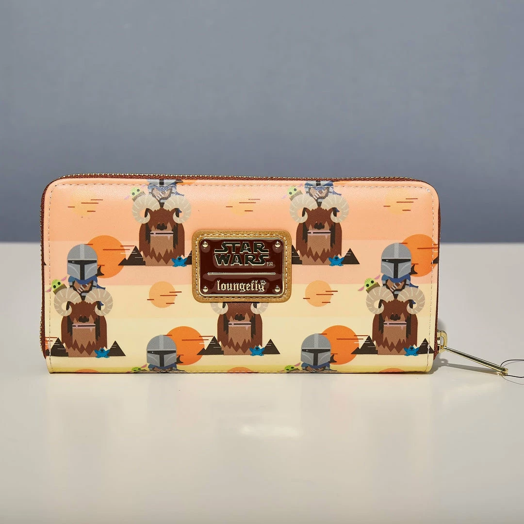 Outlet π LoungeFly Star Wars Mandalorian Bantha Ride Aop Zip Around Wallet βοΈ 1 LoungeFly Star Wars Mandalorian Bantha Ride Aop Zip Around Wallet