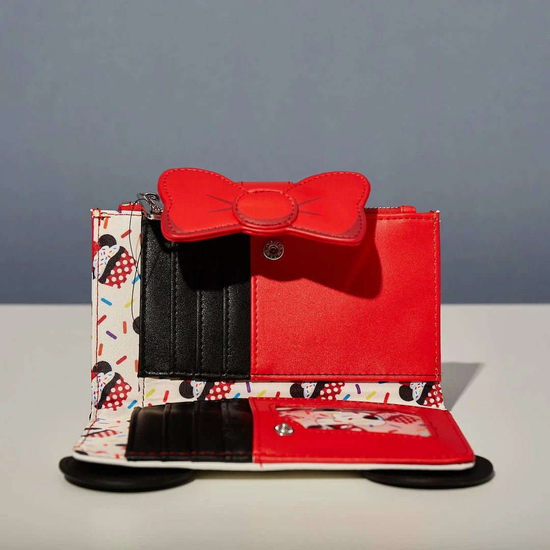 Discount π Minnie Mouse LoungeFly Disney Minnie Sweets Collection Flap Wallet π 4 Minnie Mouse LoungeFly Disney Minnie Sweets Collection Flap Wallet