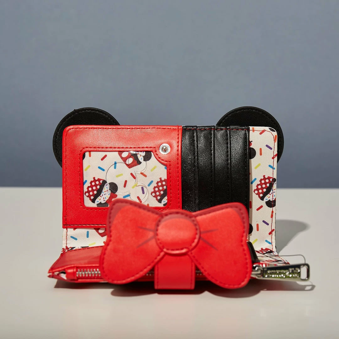 Discount π Minnie Mouse LoungeFly Disney Minnie Sweets Collection Flap Wallet π 3 Minnie Mouse LoungeFly Disney Minnie Sweets Collection Flap Wallet