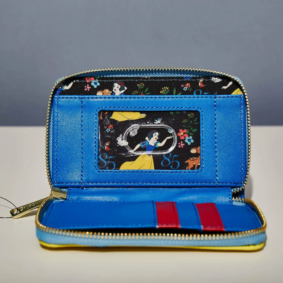 Discount π LoungeFly Disney Snow White Cosplay Bow Zip Around Wallet π₯° 3 LoungeFly Disney Snow White Cosplay Bow Zip Around Wallet