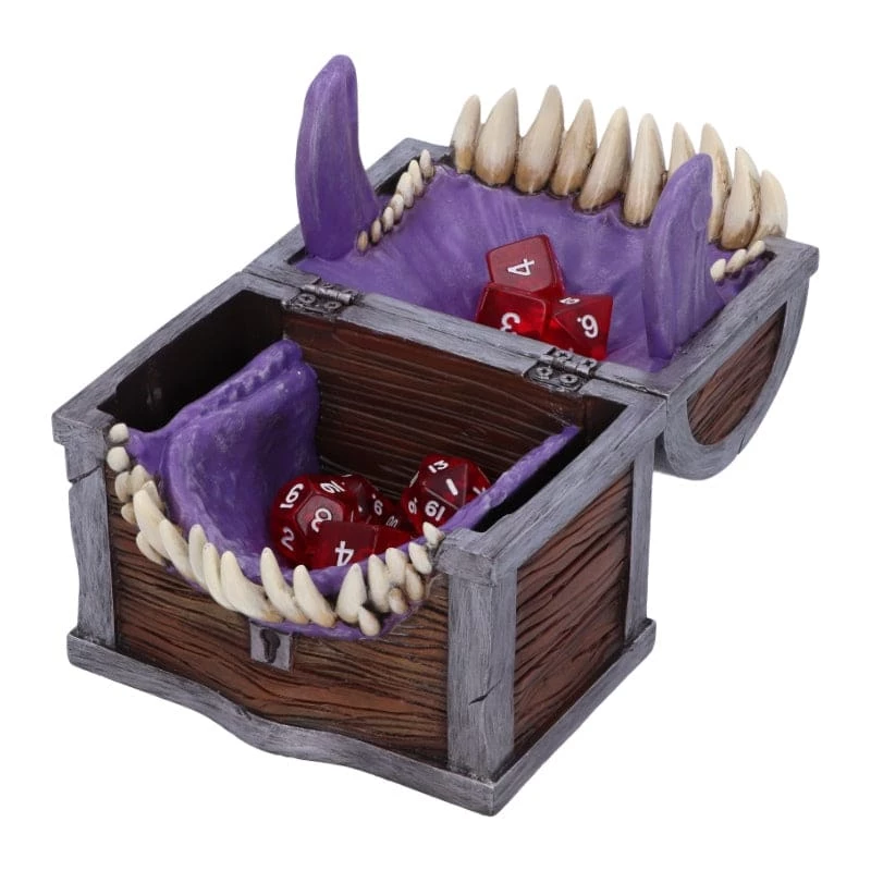Flash Sale π Official Dungeons & Dragons Mimic Dice Box 11.3cm Homeware π 5 Official Dungeons & Dragons Mimic Dice Box 11.3cm Homeware