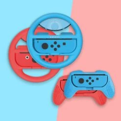 Gaming Accessories Official Numskull Nintendo Switch Steering Wheel & Grip (4 Pack)