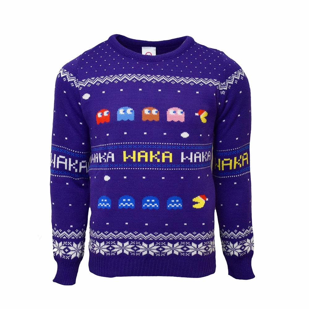 Outlet π Official Pac-Man π Christmas Jumper / Ugly Sweater π 1 Official Pac-Man Christmas Jumper / Ugly Sweater