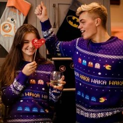 Outlet π Official Pac-Man π Christmas Jumper / Ugly Sweater π 8 Official Pac-Man Christmas Jumper / Ugly Sweater