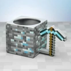 Official Minecraft Diamond Pickaxe Mug