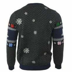 PlayStation Christmas Jumper Official PlayStation Symbols Black Christmas Jumper / Ugly Sweater