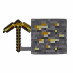 Official Minecraft Gold Pickaxe Mug