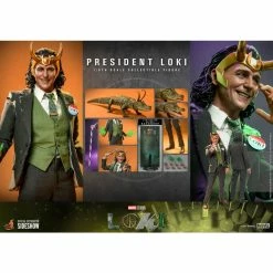 Official Hot Toys Marvel Loki President Loki 1:6 Scale Figure