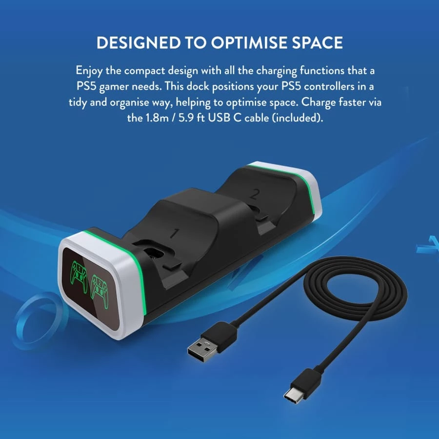 Brand new π Gaming Accessories Numskull PlayStation 5 / PS5 Fast Charge Twin Charging Dock π 7 Gaming Accessories Numskull PlayStation 5 / PS5 Fast Charge Twin Charging Dock