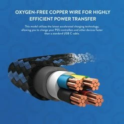 Numskull PlayStation 5 / PS5 Play And Charge USB C Charging Cable