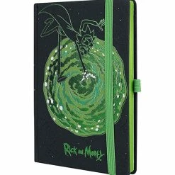 Ricky & Morty Home & Office Official Rick And Morty Portals A5 Notebook