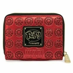 Iron Man LoungeFly Pop By Marvel Ironman Head Zip Around Wallet