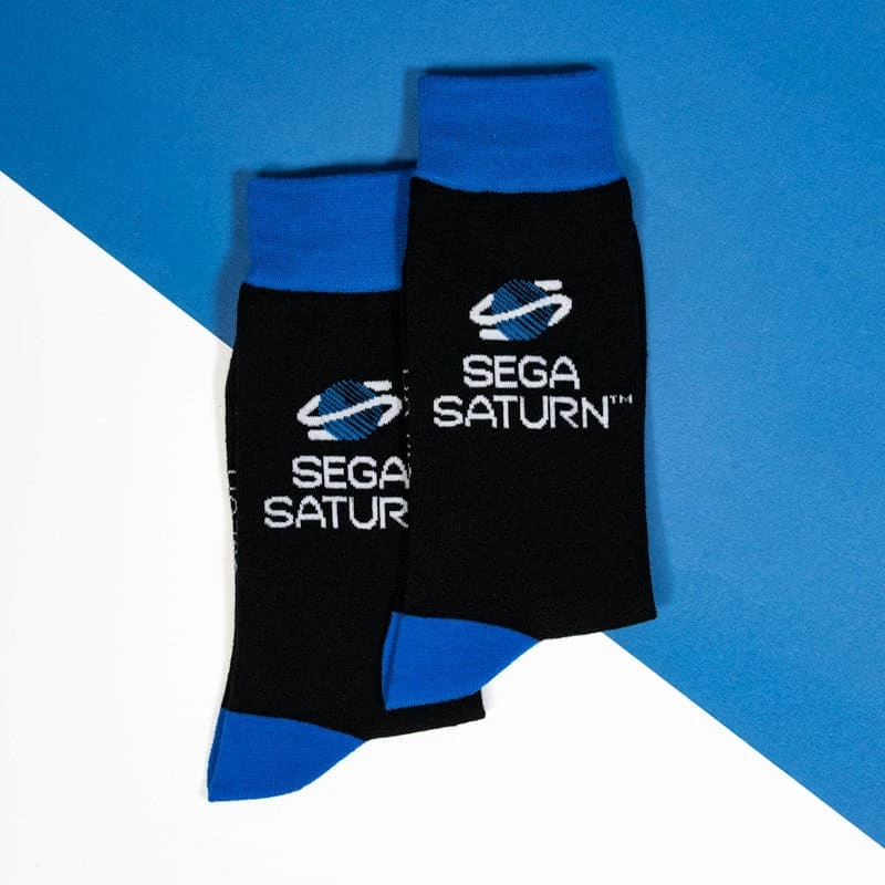 Brand new ❤️ Official SEGA Saturn 🧦 Socks ❤️ 2 Official SEGA Saturn Socks