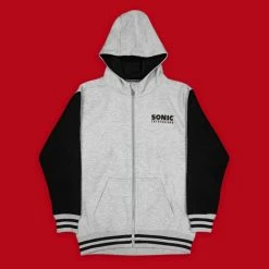 Apparel Official Modern Sonic The Hedgehog Japanese Style Varsity Hoodies (Unisex)