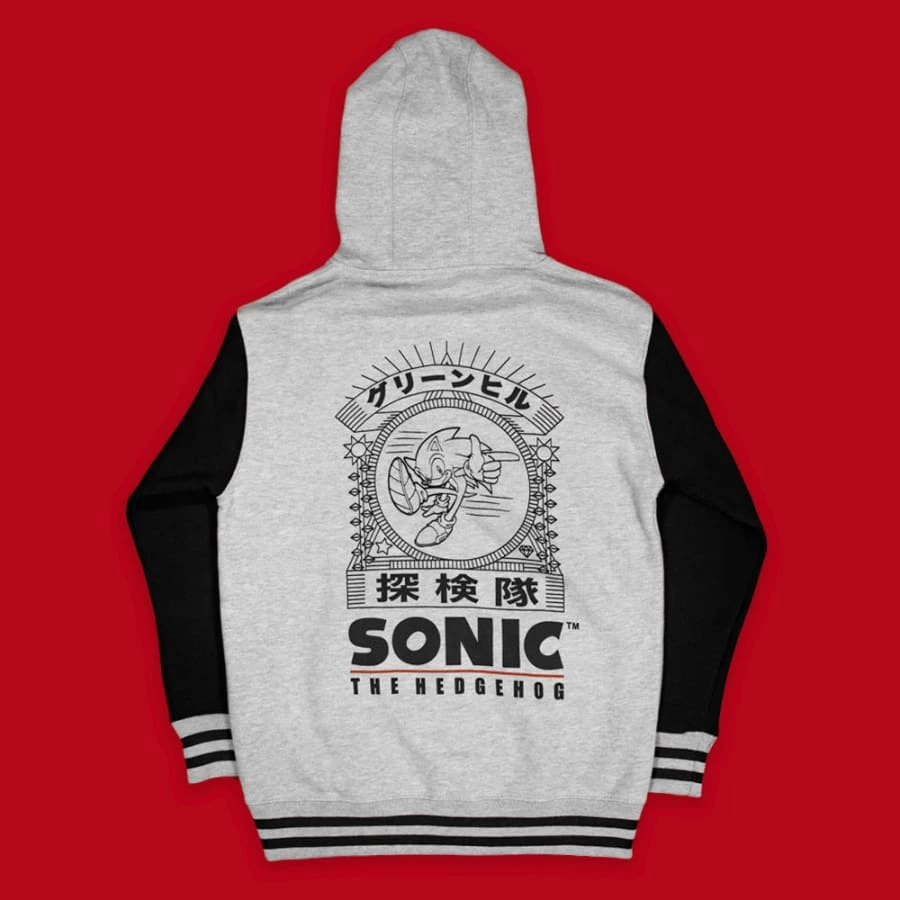 Flash Sale 🤩 Apparel Official Modern Sonic The Hedgehog Japanese Style Varsity Hoodies (Unisex) ⭐ 3 Apparel Official Modern Sonic The Hedgehog Japanese Style Varsity Hoodies (Unisex)