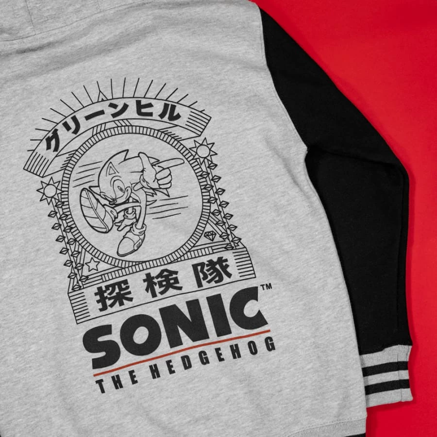 Flash Sale 🤩 Apparel Official Modern Sonic The Hedgehog Japanese Style Varsity Hoodies (Unisex) ⭐ 4 Apparel Official Modern Sonic The Hedgehog Japanese Style Varsity Hoodies (Unisex)