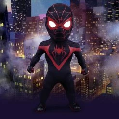 Spider-man Official Beast Kingdom Marvel Comics Egg Attack Action Miles Morales 16cm Figure Avengers