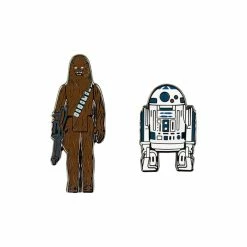 Pin Kings Star Wars Enamel Pin Badge Set 1.2 - R2D2 And Chewbacca