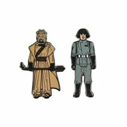 Accessories Pin Kings Star Wars Enamel Pin Badge Set 1.6 - Tusken Raider And Imperial Death Star Technician