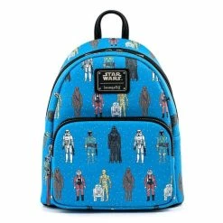 Official Loungefly Star Wars Action Figures AOP Mini Backpack