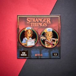 Pin Kings Stranger Things Enamel Pin Badge Set 1.3 β Steve And Robin