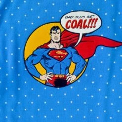 DC Christmas Jumper Official Superman 'Bad Guys Get Coal' Christmas Jumper / Ugly Sweater