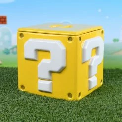 Official Nintendo Super Mario Question Mark Block Cookie Jar Homeware