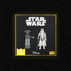Pin Kings Star Wars Enamel Pin Badge Set 1.12 โ FX-7 And Imperial Stormtrooper (Hoth Battle Gear)