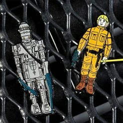 Pin Kings Star Wars Enamel Pin Badge Set 1.14 – IG-88 And Luke Skywalker (Bespin Fatigues)