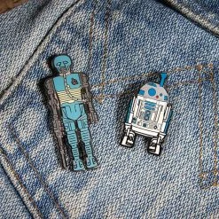 Pin Kings Star Wars Enamel Pin Badge Set 1.21 – 2-1B And R2 D2 (with Sensorscope) Accessories