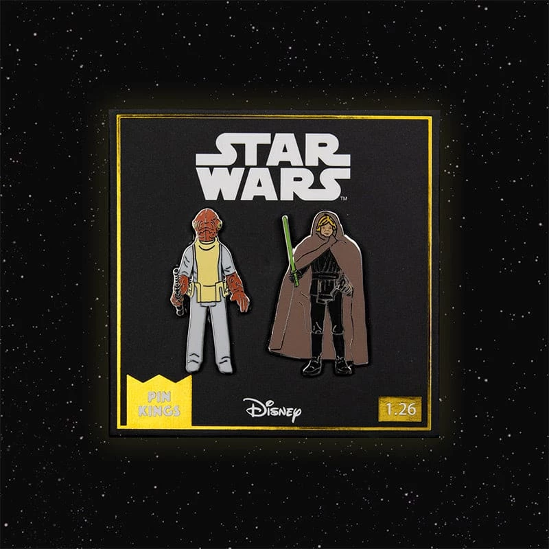 Discount π Pin Kings Star Wars Enamel Pin Badge Set 1.26 β Admiral Ackbar And Luke Skywalker (Jedi Knight Outfit) Accessories π 1 Pin Kings Star Wars Enamel Pin Badge Set 1.26 β Admiral Ackbar And Luke Skywalker (Jedi Knight Outfit) Accessories