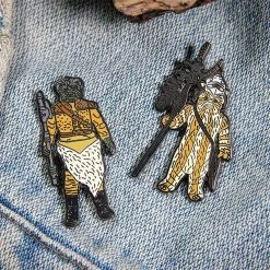 Pin Kings Star Wars Enamel Pin Badge Set 1.29 – Logray (Ewok Medicine Man) And Klaatu Pin Badges